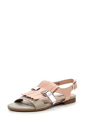 LOST INK  NEAT FRINGED FLAT SANDAL