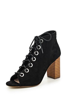 LOST INK  BETTY EYELET DETAIL PEEPTOE BOOT