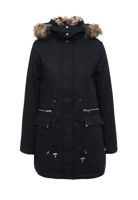 LOST INK  FUR TRIM SWING PARKA